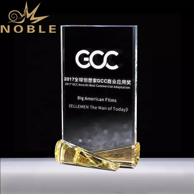 Free Engraving Custom Gold Crystal Plaque Trophy Buy Crystal Plaque