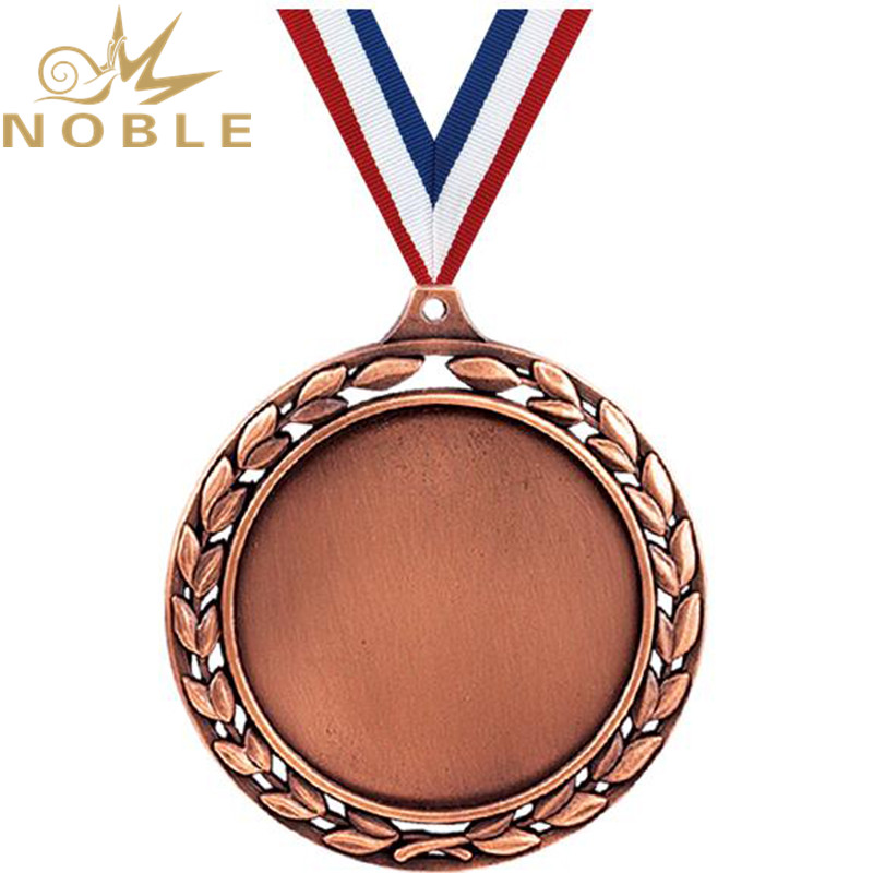 Bronze Color Laurel Wreath Blank Medals Buy custom medal, Metal Medal